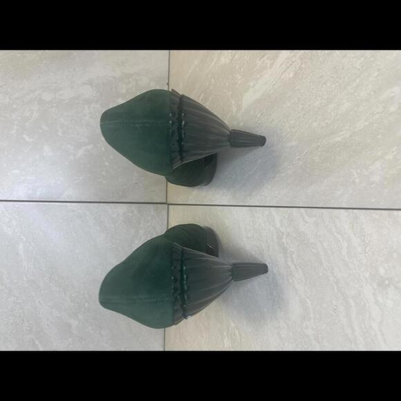 Miu Miu green suede peep-toe pumps Size 38.5/8.5 - Picture 4 of 6